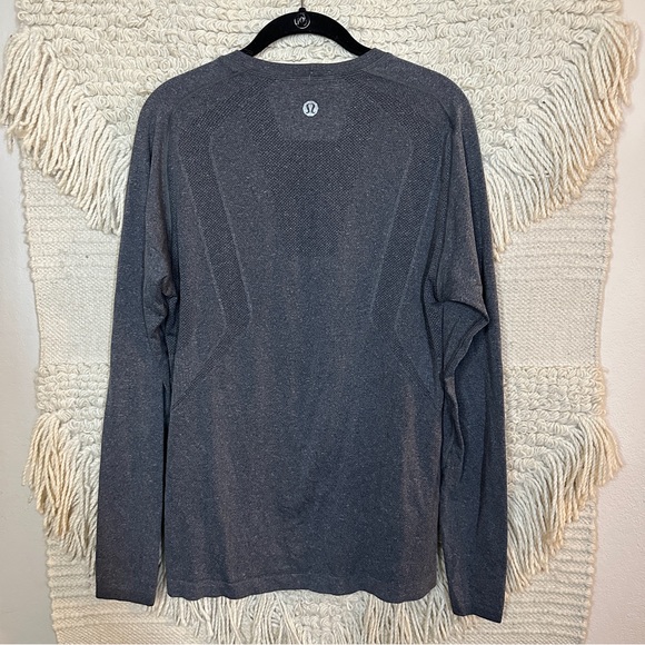 LULULEMON men's heathered gray Metal Vent long sleeve tee M - Picture 6 of 9